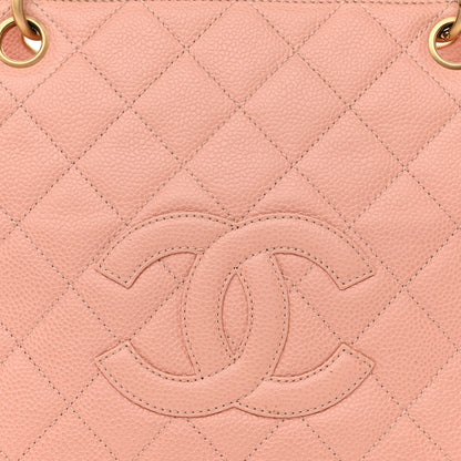 Chanel Caviar Quilted Petit Timeless Shopping Tote PTT Pink 8 of 10