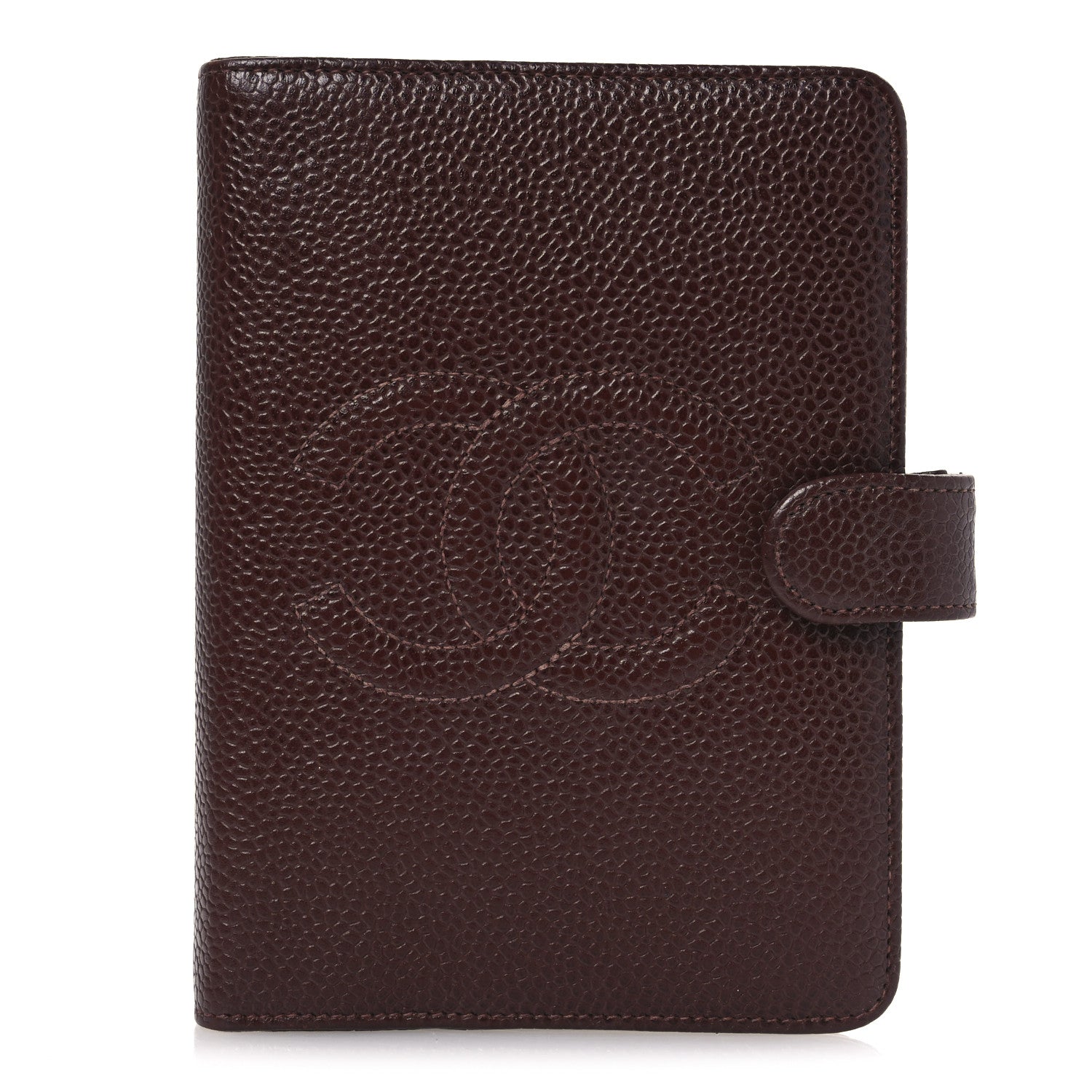 Chanel Caviar CC Small Ring Agenda Planner Brown 1 of 8