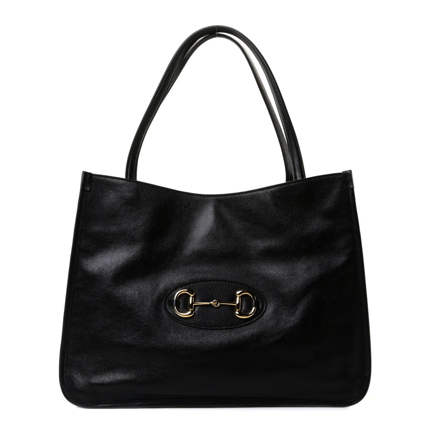 New Sakai Calfskin Lux Horsebit 1955 Tote Bag Black