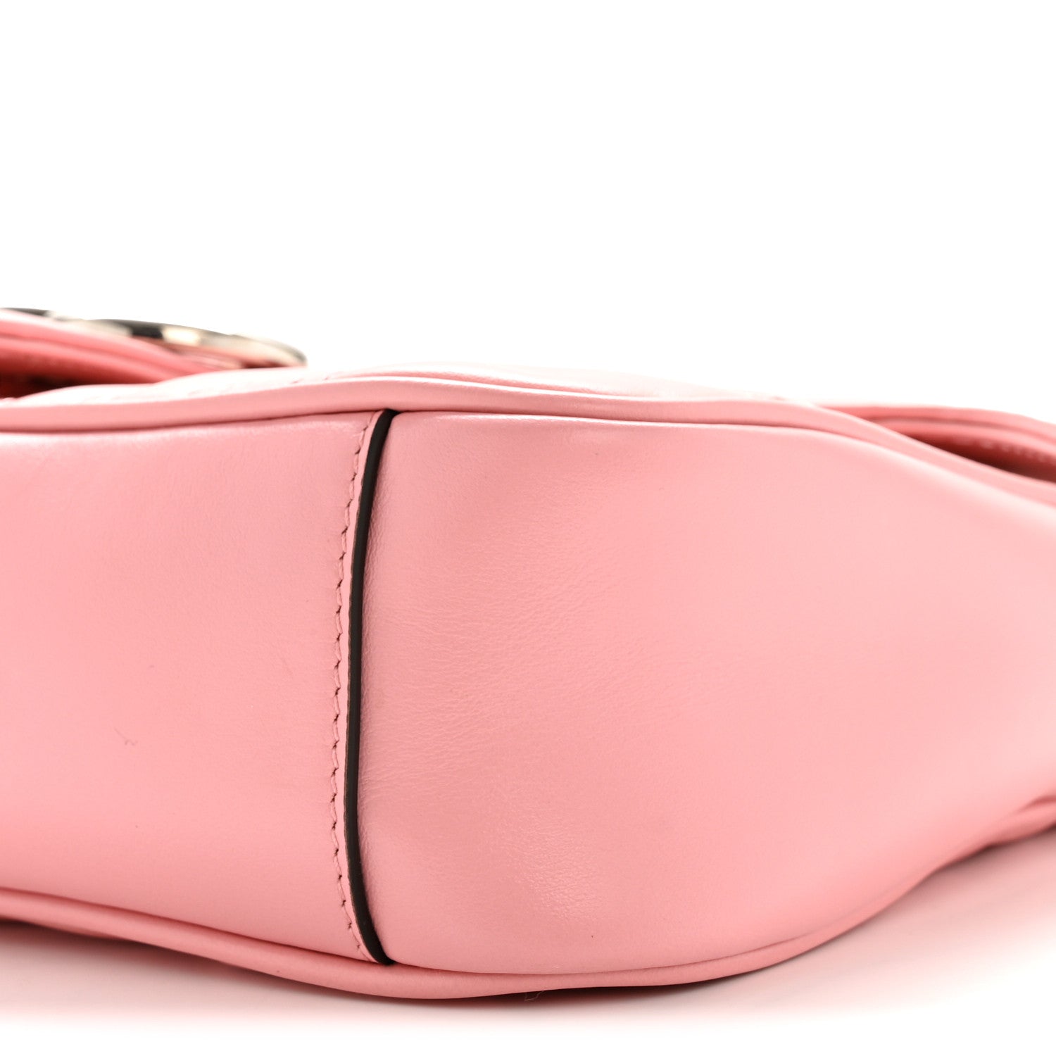 Gucci Calfskin Matelasse Small GG Marmont Shoulder Bag Wild Rose 9 of 12