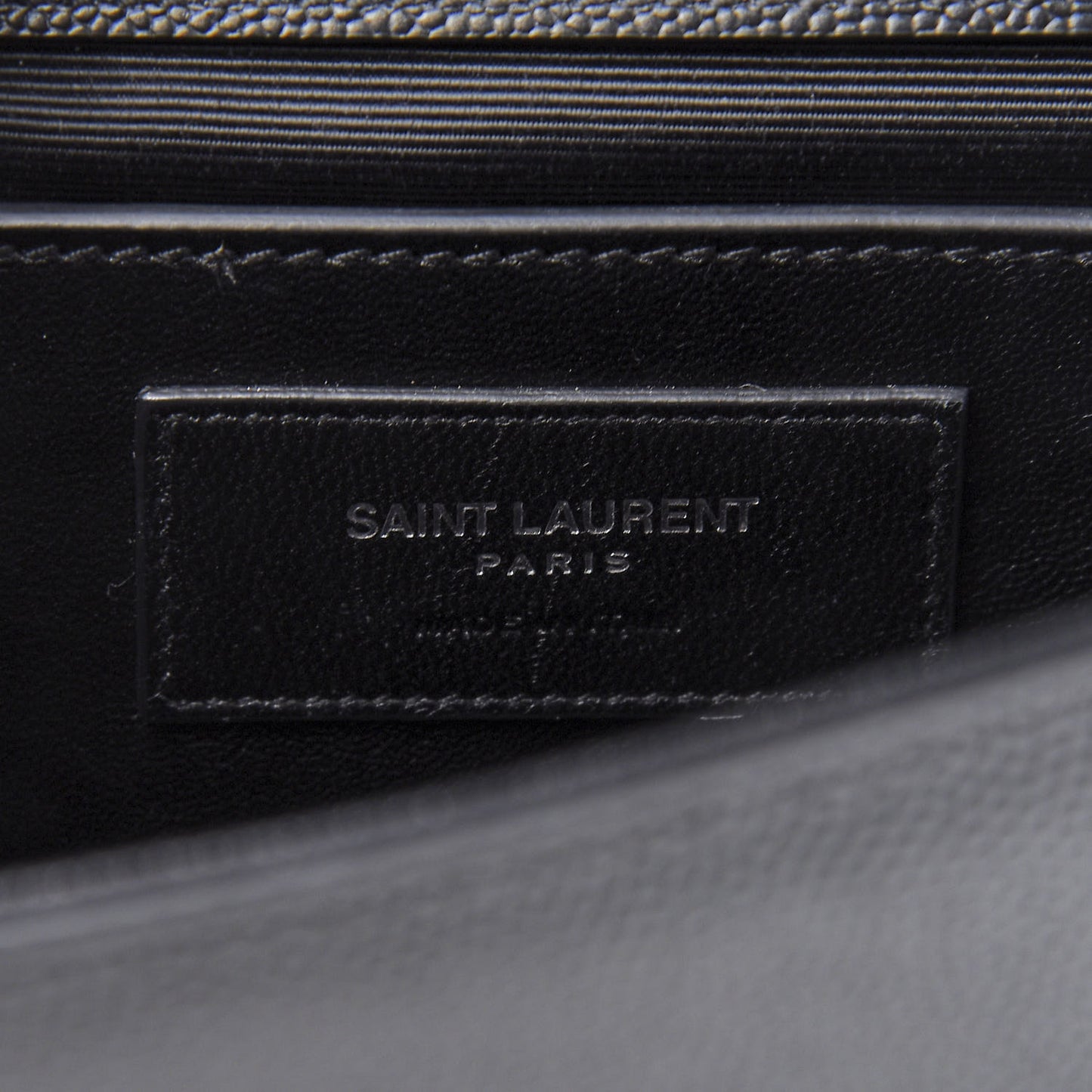 Grain De Poudre Medium Classic Monogram Kate Satchel Black