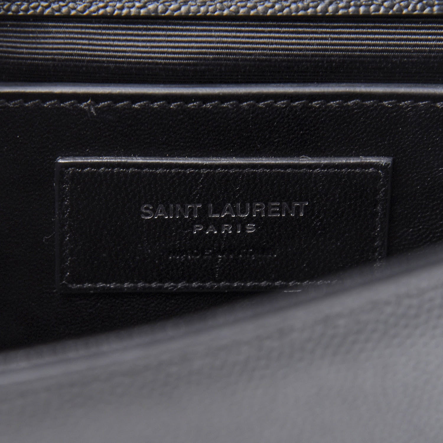 Saint Laurent Grain De Poudre Medium Classic Monogram Kate Satchel Black 8 of 10
