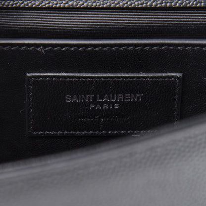 Saint Laurent Grain De Poudre Medium Classic Monogram Kate Satchel Black 8 of 10