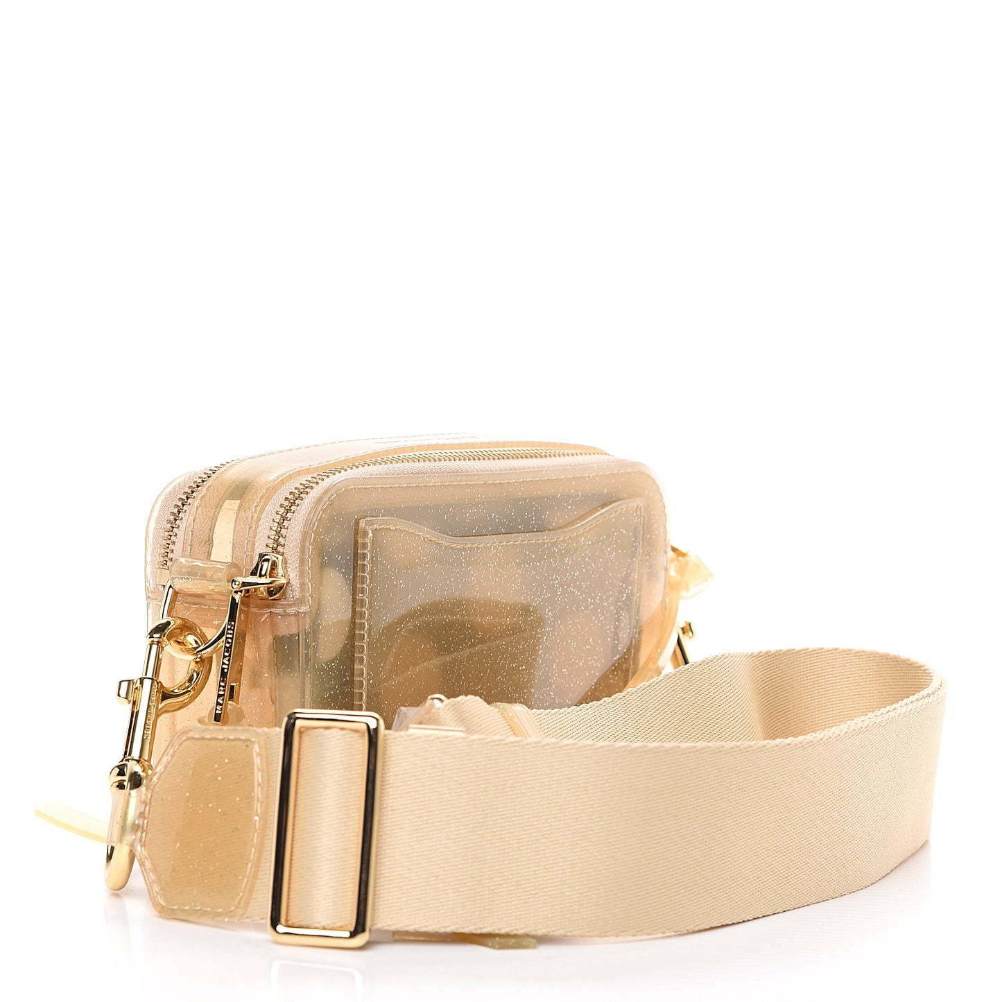 Jelly Glitter Small Snapshot Camera Bag Gold Silver