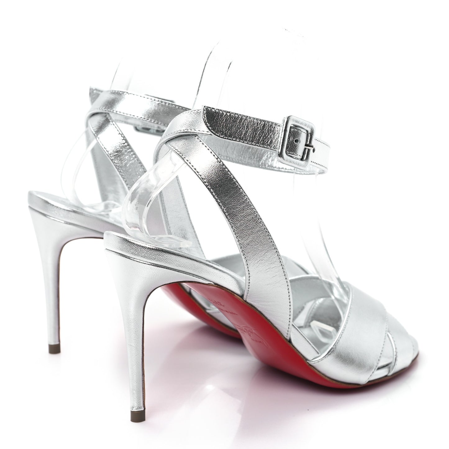 Kid Laminato Mariza 85 Sandals 37.5 Silver