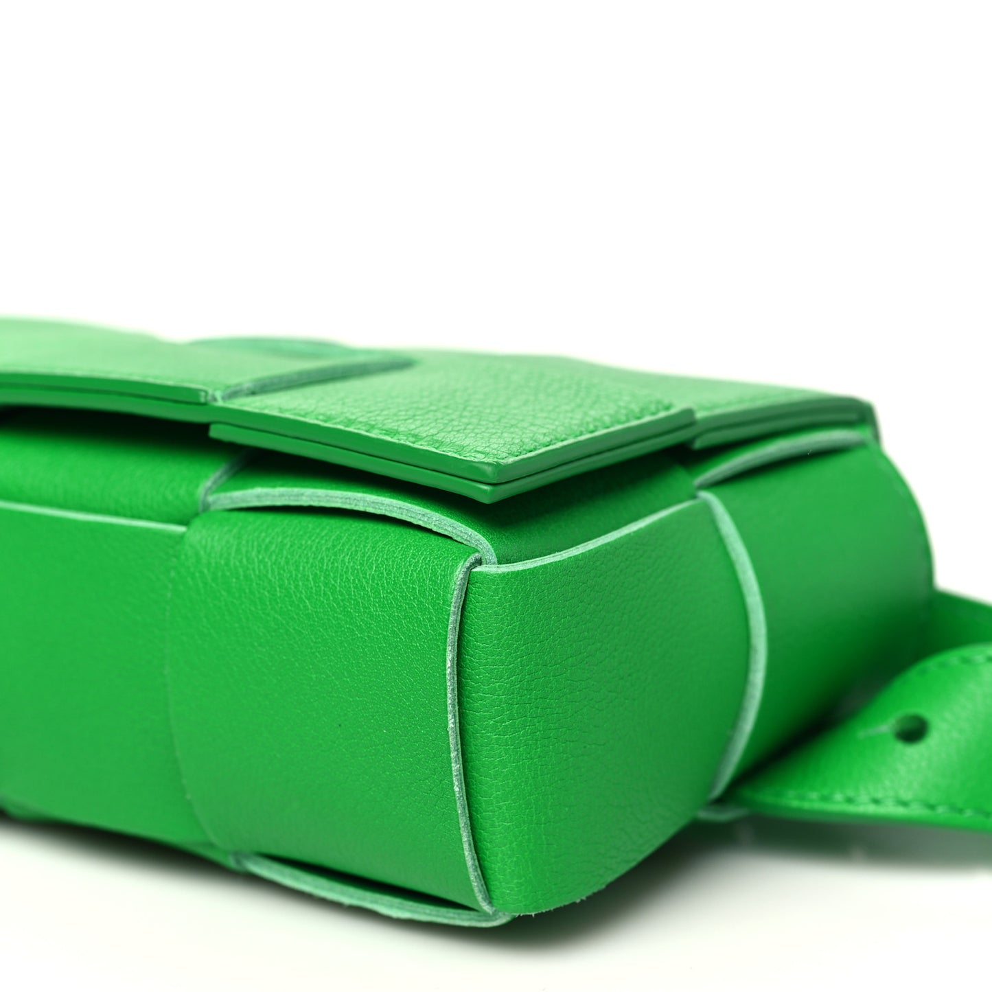 Nappa Maxi Intreccio Mini Belt Cassette Bag Parakeet