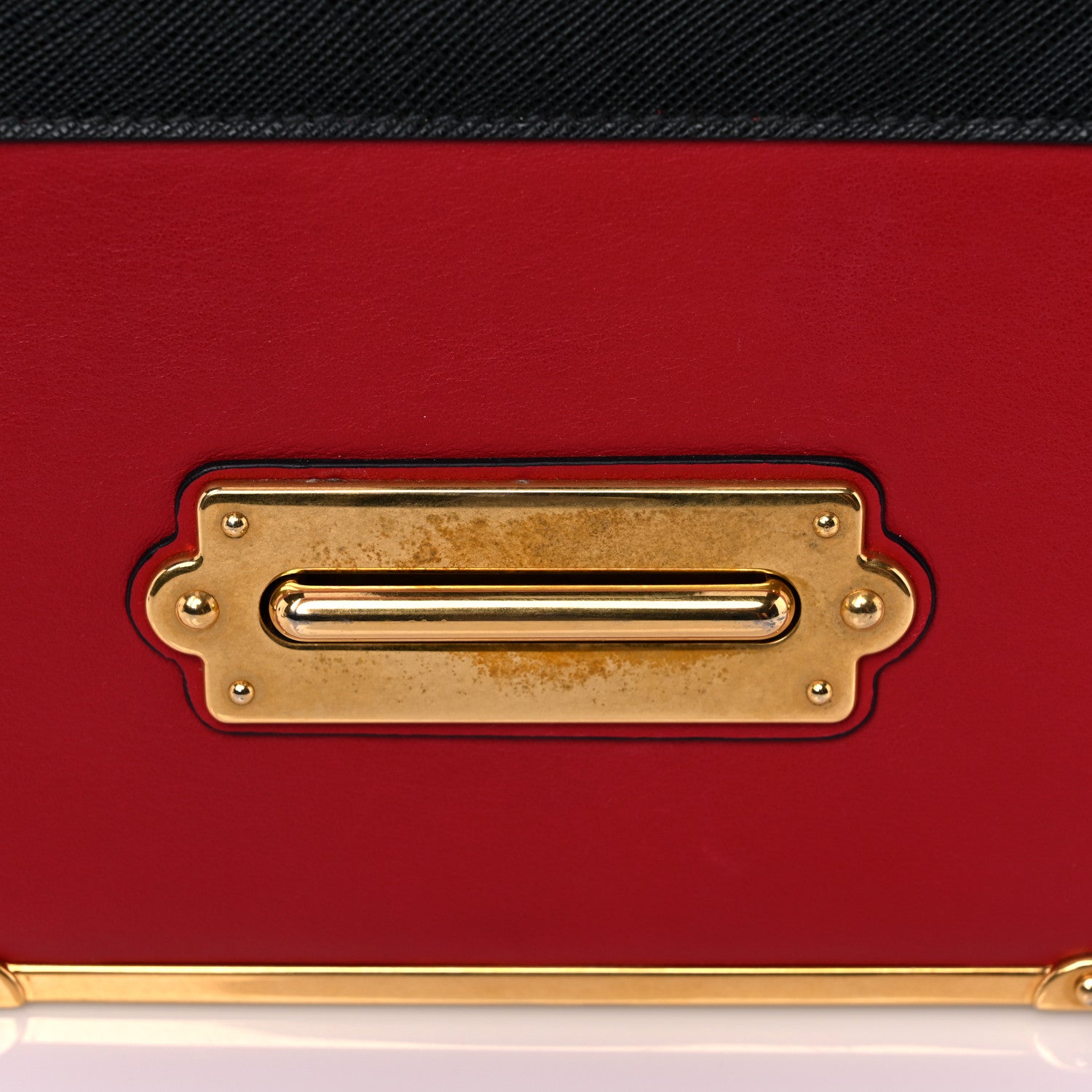 Prada City Calfskin Saffiano Cahier Bag Fuoco Black 15 of 17