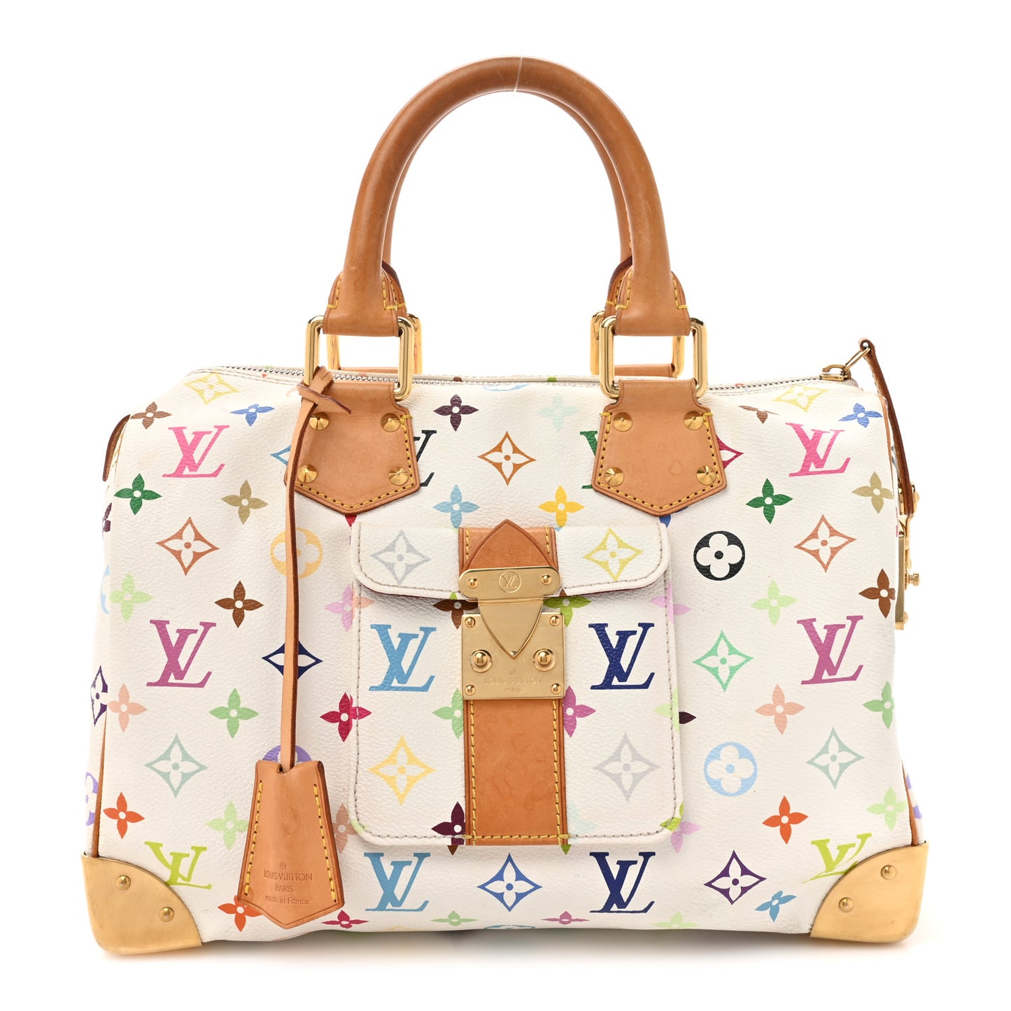 Monogram Multicolor Speedy 30 White