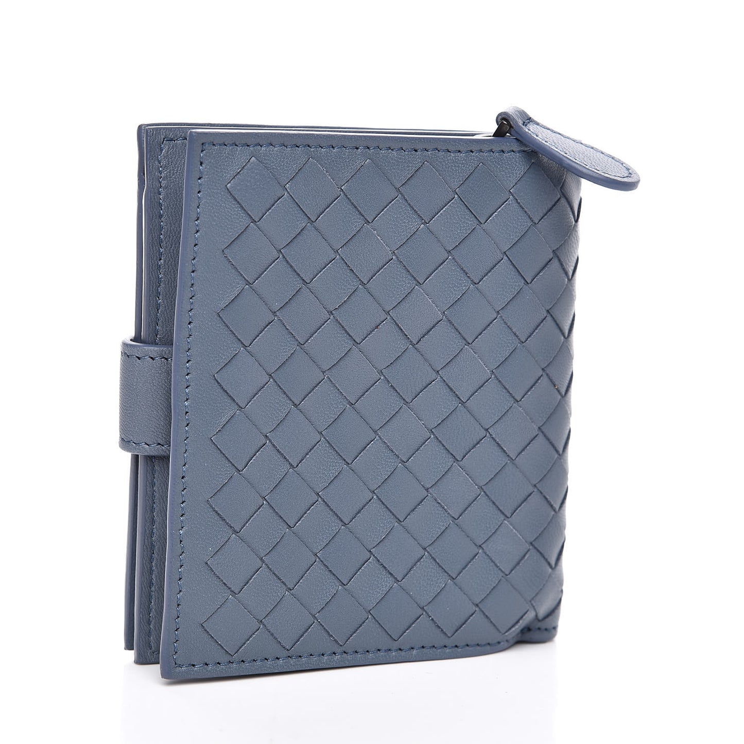 Nappa Intrecciato French Flap Wallet Krim