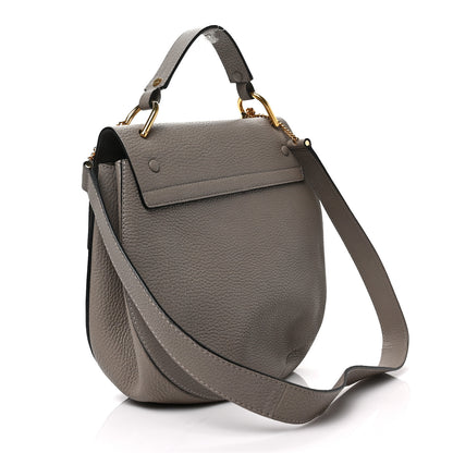 Chloe Grained Lambskin Large Drew Shoulder Bag Motty Grey 3 of 11