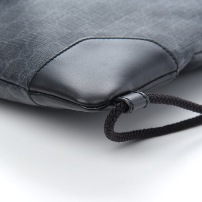 Gucci Soft GG Supreme Monogram Appia Calfskin Web Drawstring Backpack Black 9 of 9