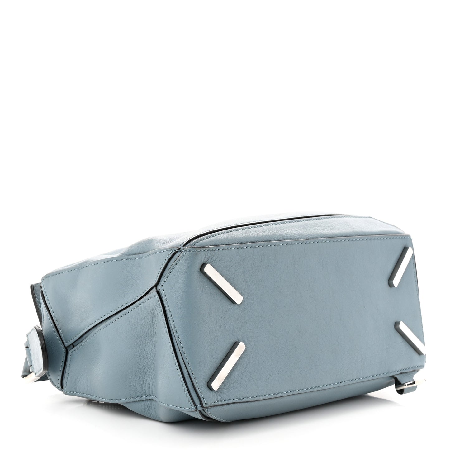 Calfskin Small Puzzle Bag Stone Blue