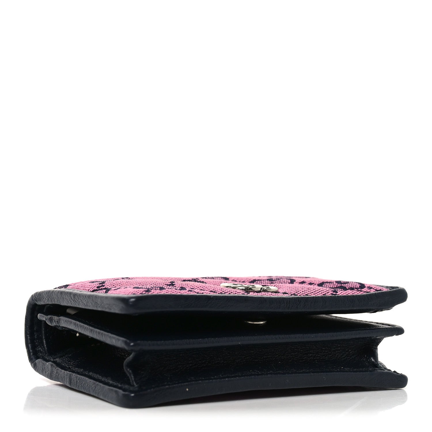 Gucci Monogram Multicolor Matelasse Diagonal GG Marmont Card Case Wallet Pink Blue 4 of 8