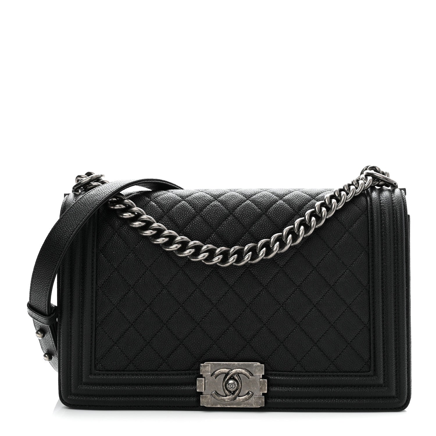 Chanel Caviar Quilted New Medium Boy Flap Black 1 of 11