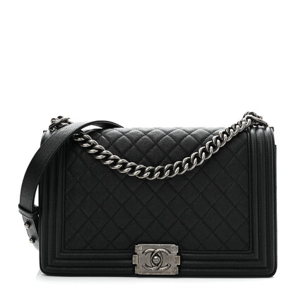 Chanel Caviar Quilted New Medium Boy Flap Black 1 of 11