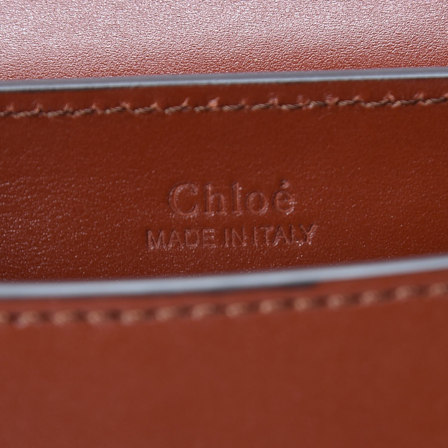 Chloe Calfskin Suede C Belt Bag Sepia Brown 8 of 9