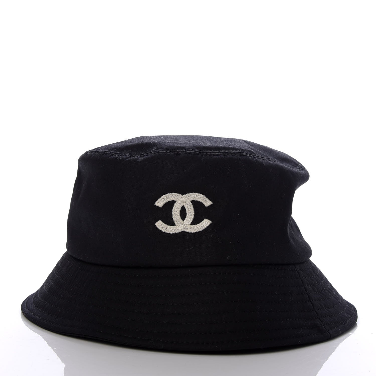 Chanel Canvas CC Bucket Hat L Black 3 of 8