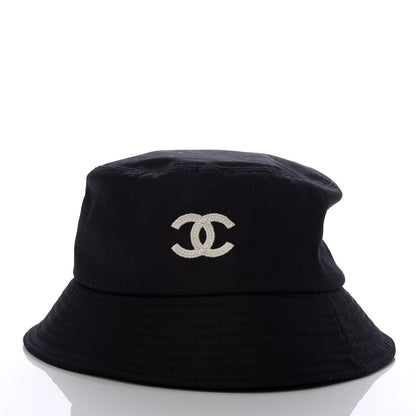 Chanel Canvas CC Bucket Hat L Black 3 of 8