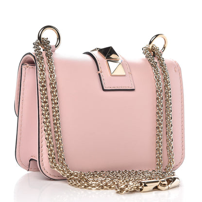 Valentino Garavani Vitello Mini Glam Lock Rockstud Flap Water Rose 3 of 6