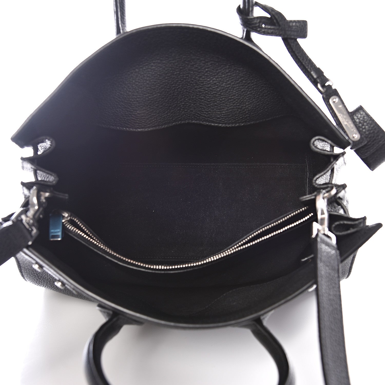 Saint Laurent Grained Calfskin Small Supple Sac De Jour Black 4 of 9