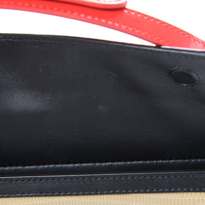 Burberry Calfskin Lizard Embossed Mini Title Bag with Pocket Black Honey 8 of 14