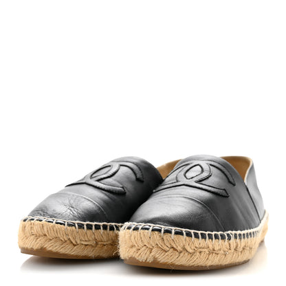 Chanel Lambskin CC Espadrilles 39 Black 39 Black 4 of 11