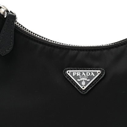 Prada Nylon Re-Edition 2005 Shoulder Bag Black 7 of 13