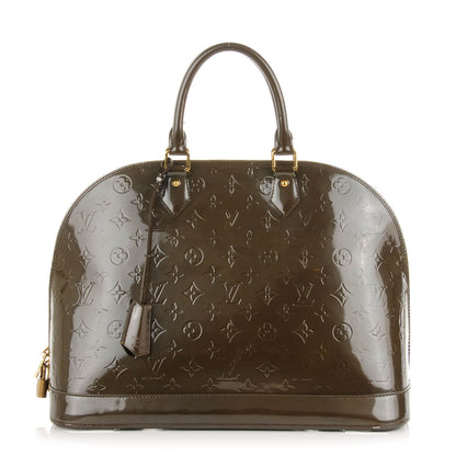 Louis Vuitton Vernis Alma GM Vert Bronze 1 of 10