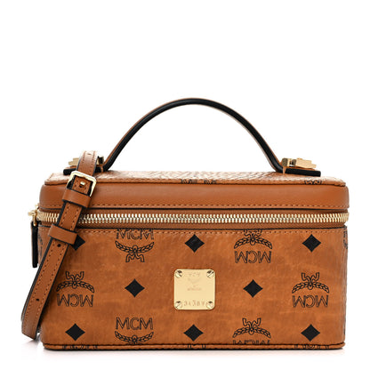 MCM Visetos Vanity Case Cognac 1 of 10