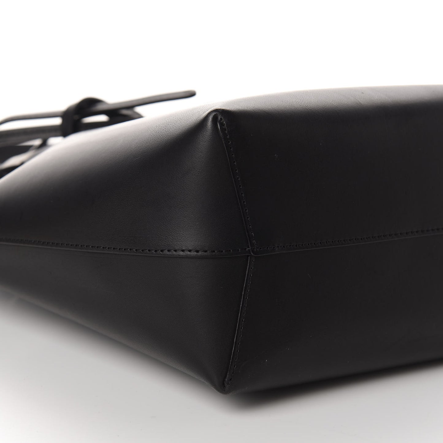 Calfskin Mini Bucket Bag Black Flamma