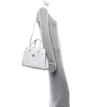 Chanel Grained Calfskin Small Neo Executive Shopper Tote White 2 of 10