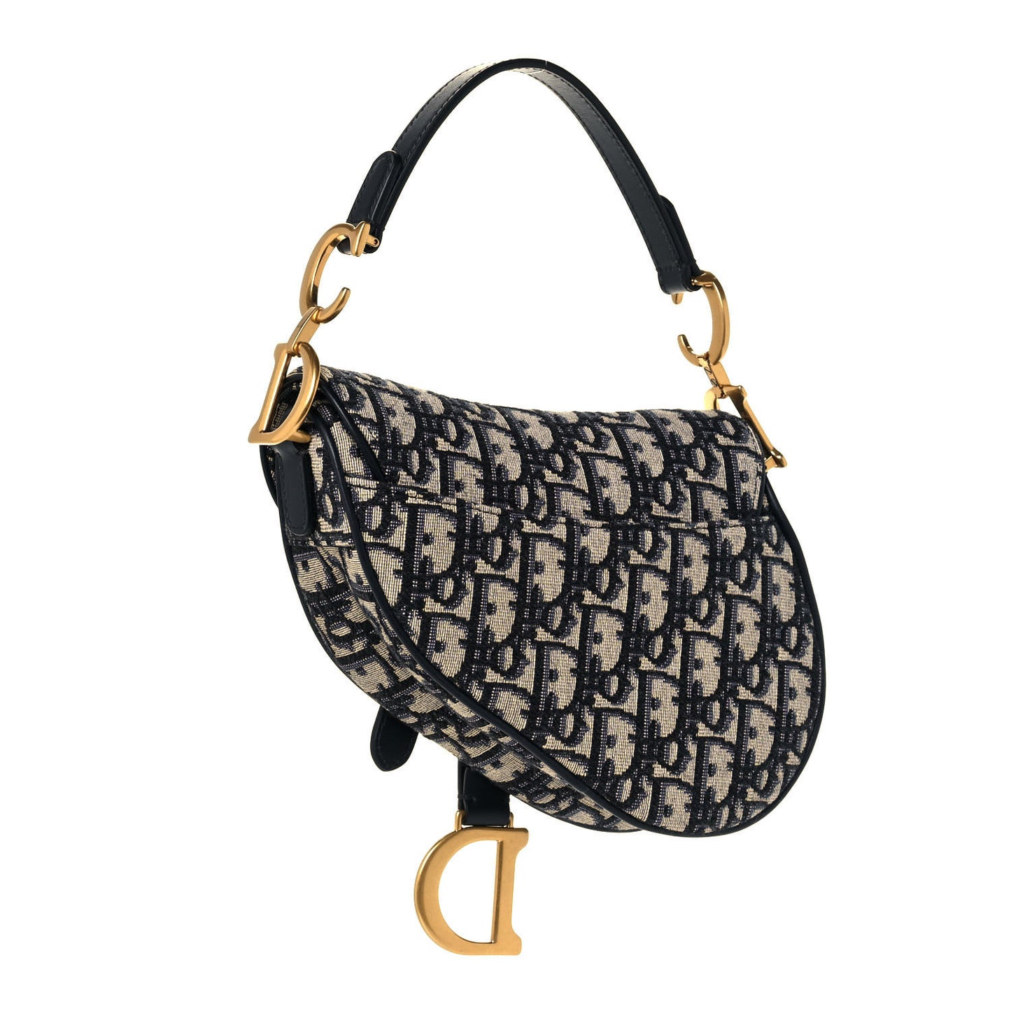 Oblique Mini Saddle Bag Blue