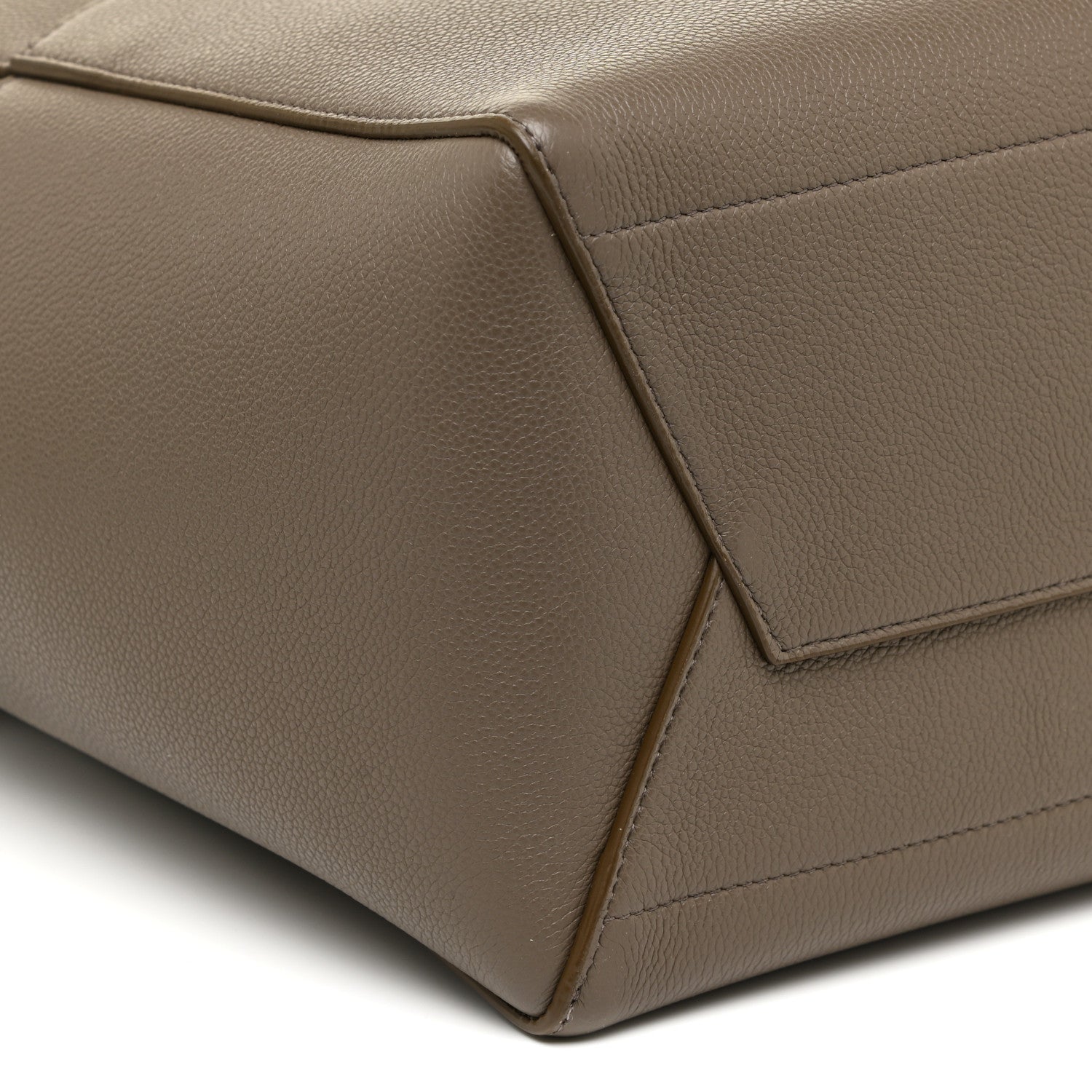 Celine Soft Grained Calfskin Sangle Bucket Bag Taupe 8 of 10