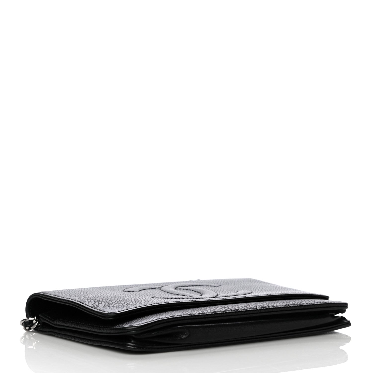 Chanel Caviar Timeless CC Wallet On Chain WOC Black 4 of 10
