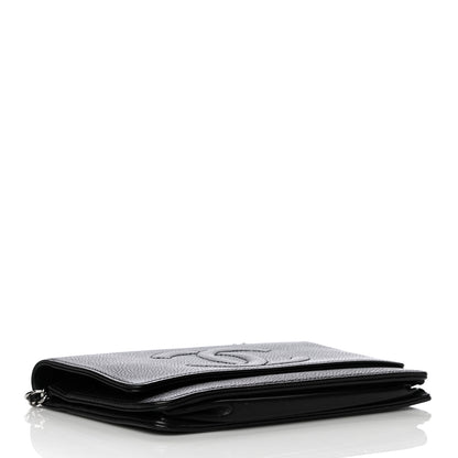 Chanel Caviar Timeless CC Wallet On Chain WOC Black 4 of 10