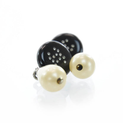 Chanel Pearl Tear Drop CC Earrings 5 of 5