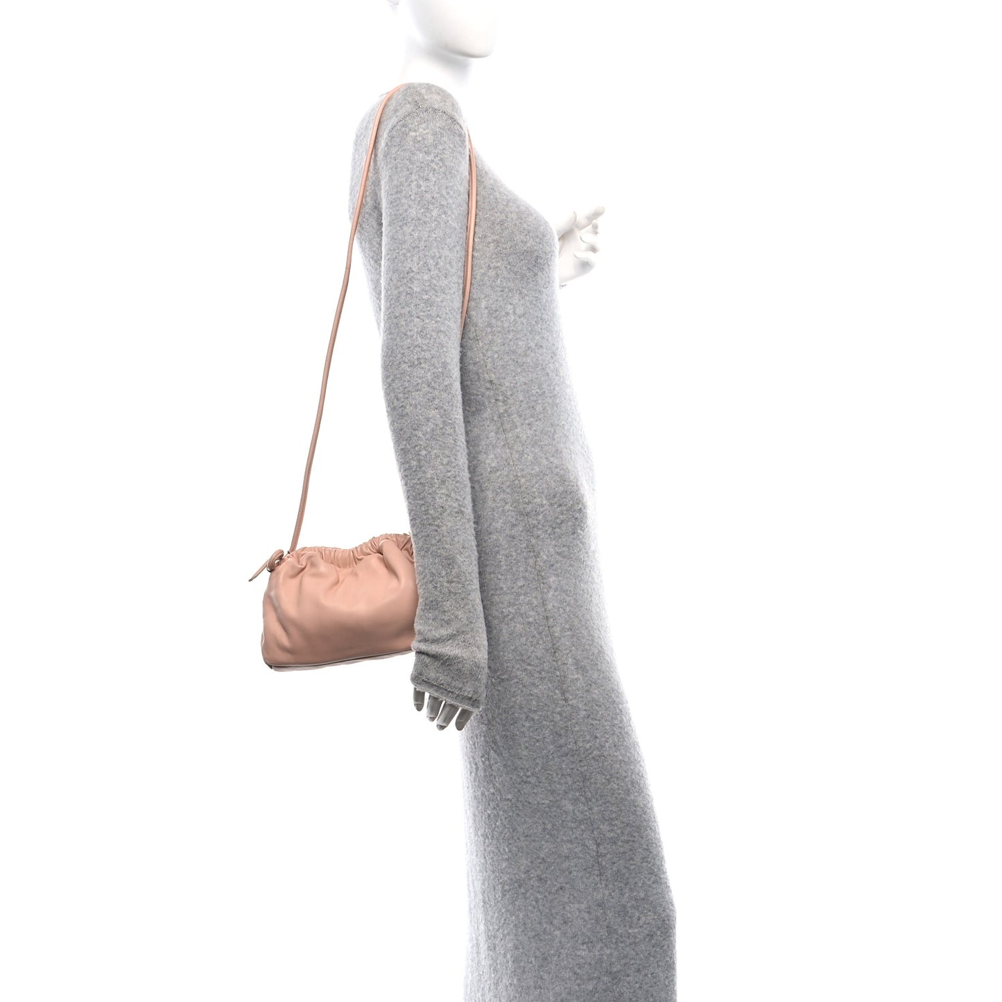 Lambskin Cloud Mini Clutch Dahlia