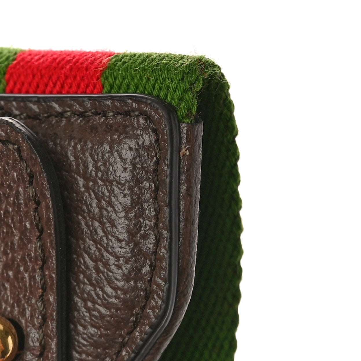 Gucci Monogram Jumbo GG Textured Dollar Calfskin Web Messenger Shoulder Bag Camel Ebony New Acero 9 of 9