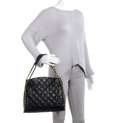 Chanel Calfskin Medium Chain Me Hobo Black 2 of 7