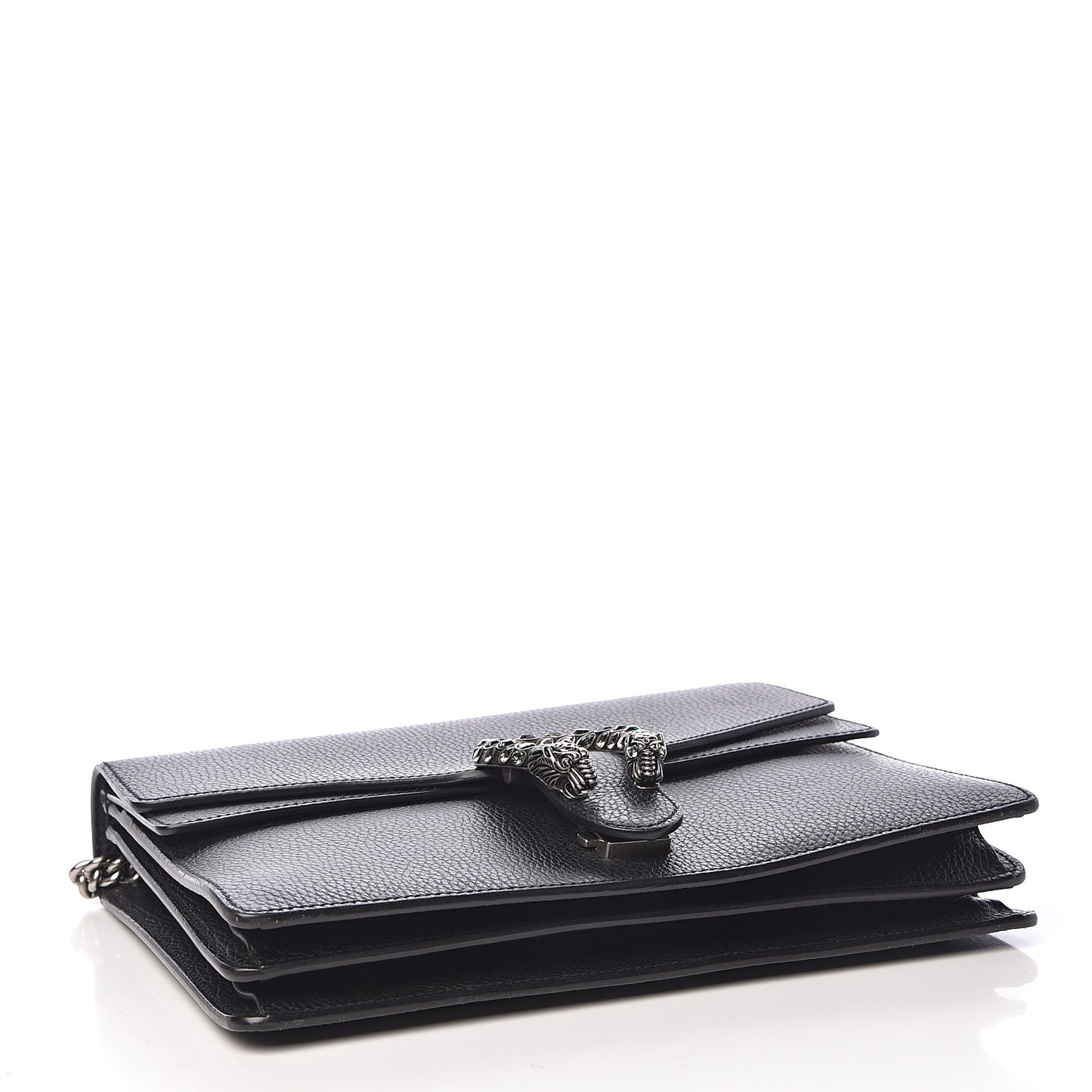 Dollar Calfskin Crystal Medium Dionysus Shoulder Bag Black Black Diamond