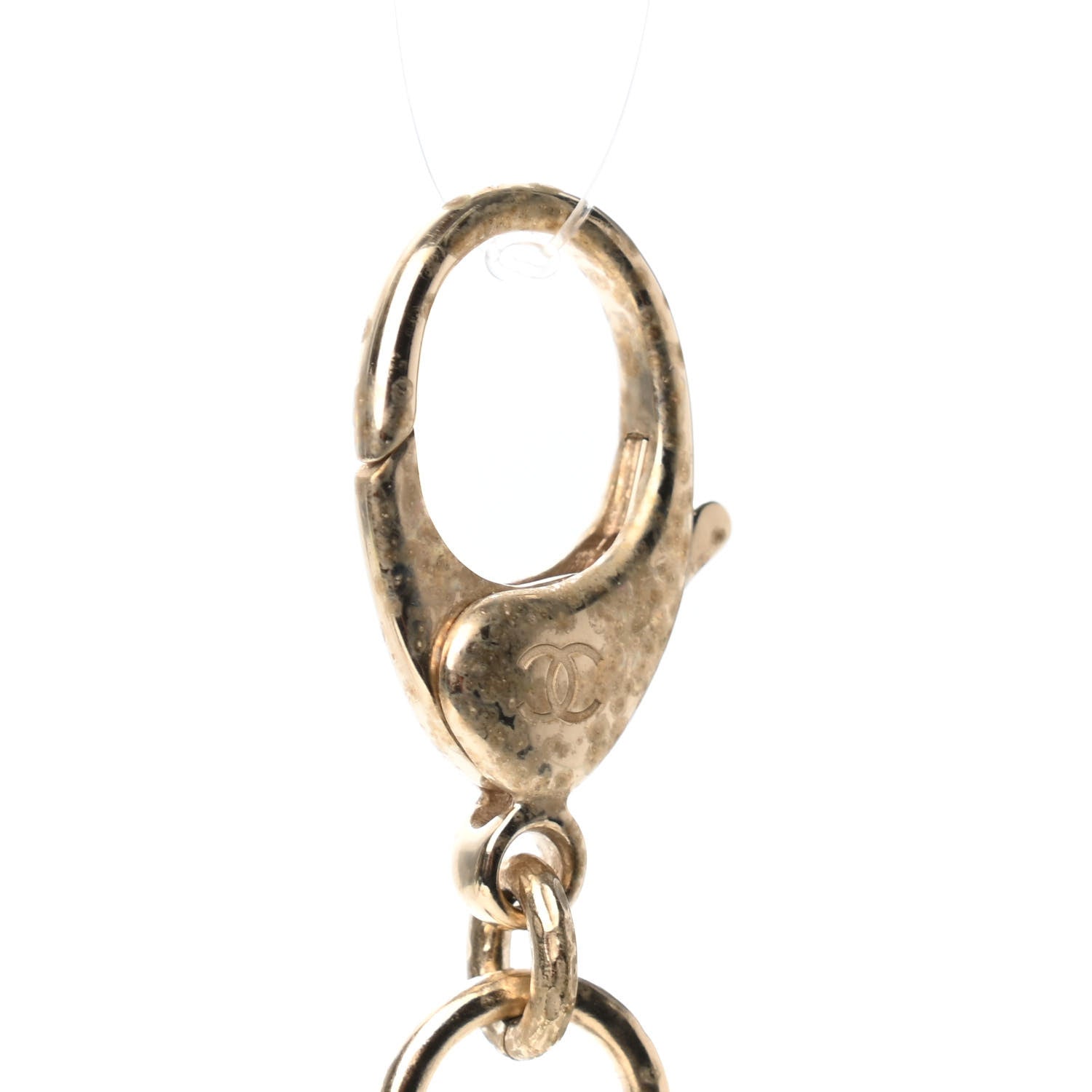 Chanel Hoop Cuba CC Key Chain Gold 3 of 3