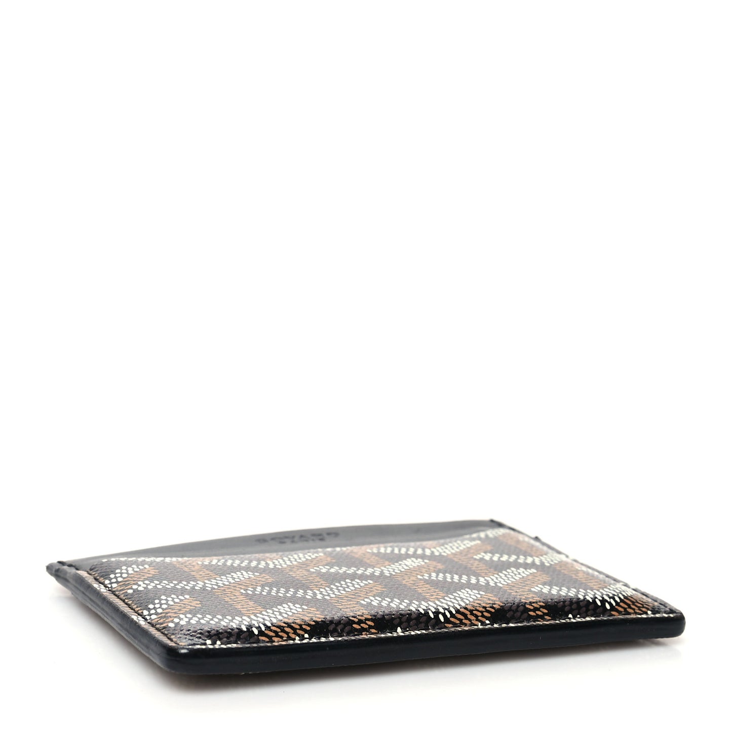 Goyardine Saint Sulpice Card Holder Black