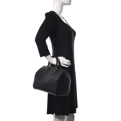 Louis Vuitton Epi Speedy 25 Black 2 of 10