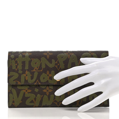 Louis Vuitton Monogram Graffiti Porte-Monnaie Wallet Kaki 2 of 6