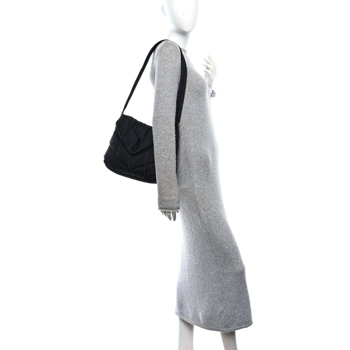 Econyl Nylon Lou Puffer Messenger Black