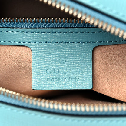 Gucci Azalea Calfskin Small Horsebit 1955 Shoulder Bag Dusty Azure 6 of 11