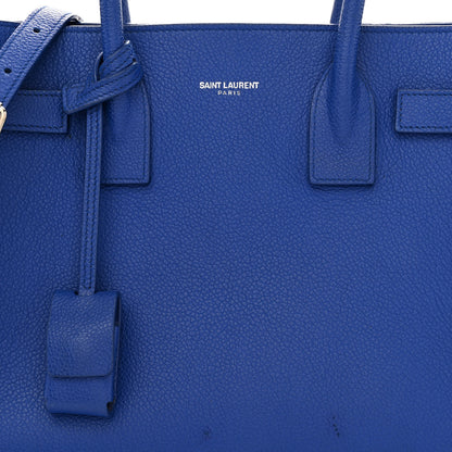 Saint Laurent Grained Calfskin Baby Sac De Jour Royal Blue 9 of 13