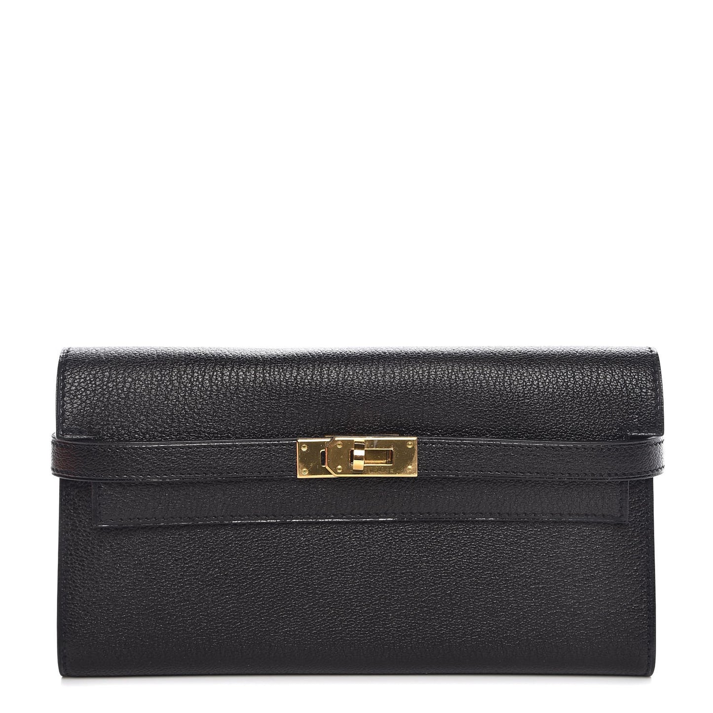 Chevre Mysore Kelly Longue Wallet Black