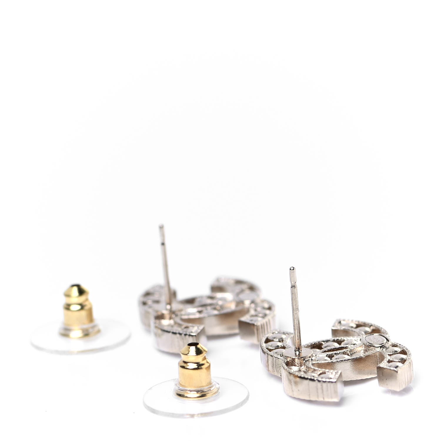 Chanel Pearl CC Earrings Gold 3 of 4