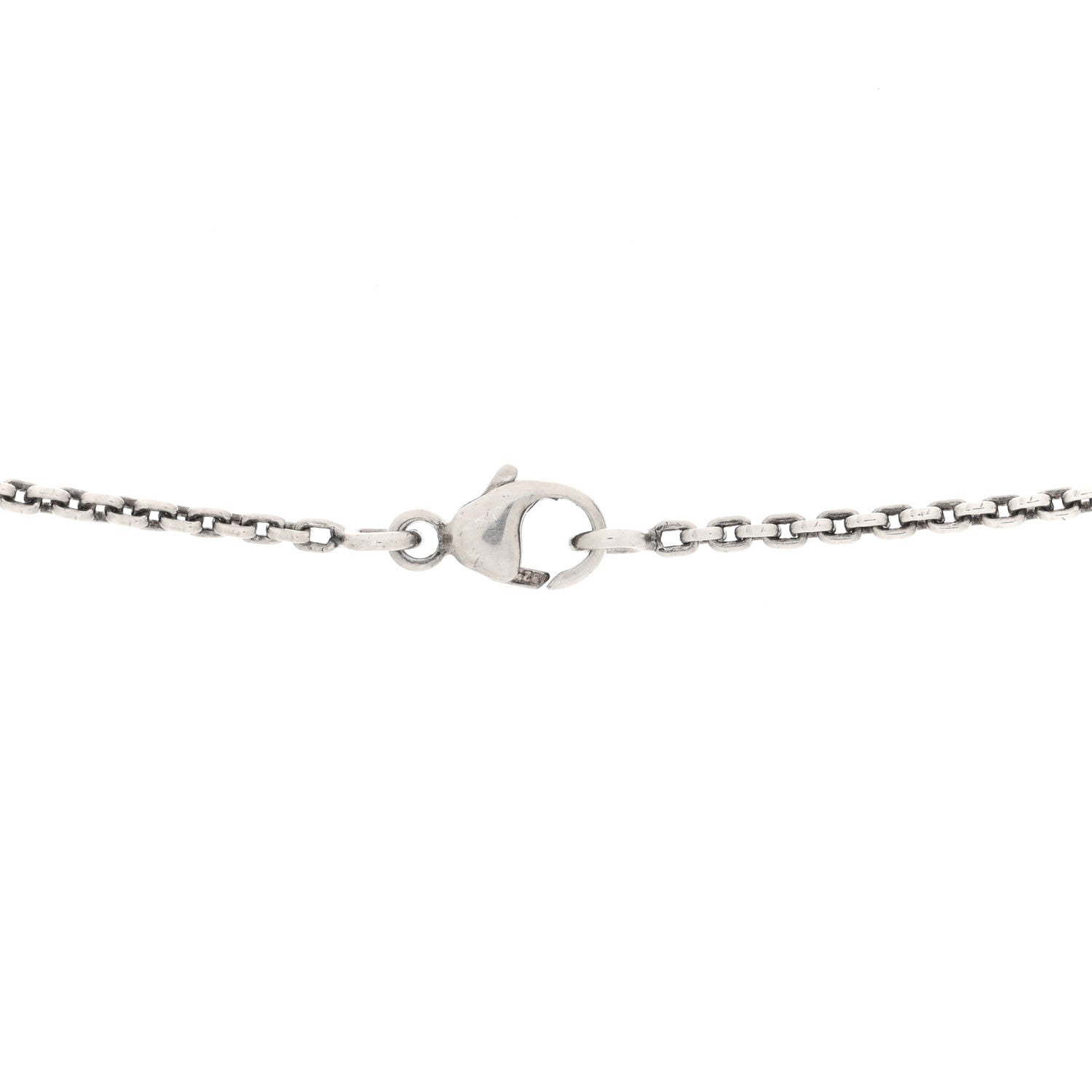 Louis Vuitton Sterling Silver Lockit Necklace 4 of 4